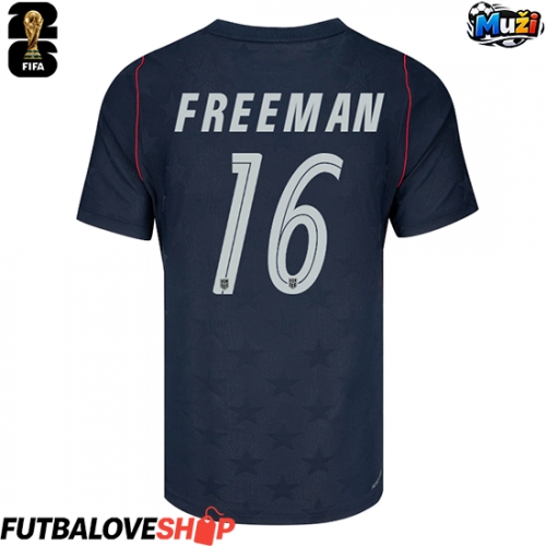 Dres Spojené štáty Alex Freeman #16 Preč MS 2026 Krátky Rukáv